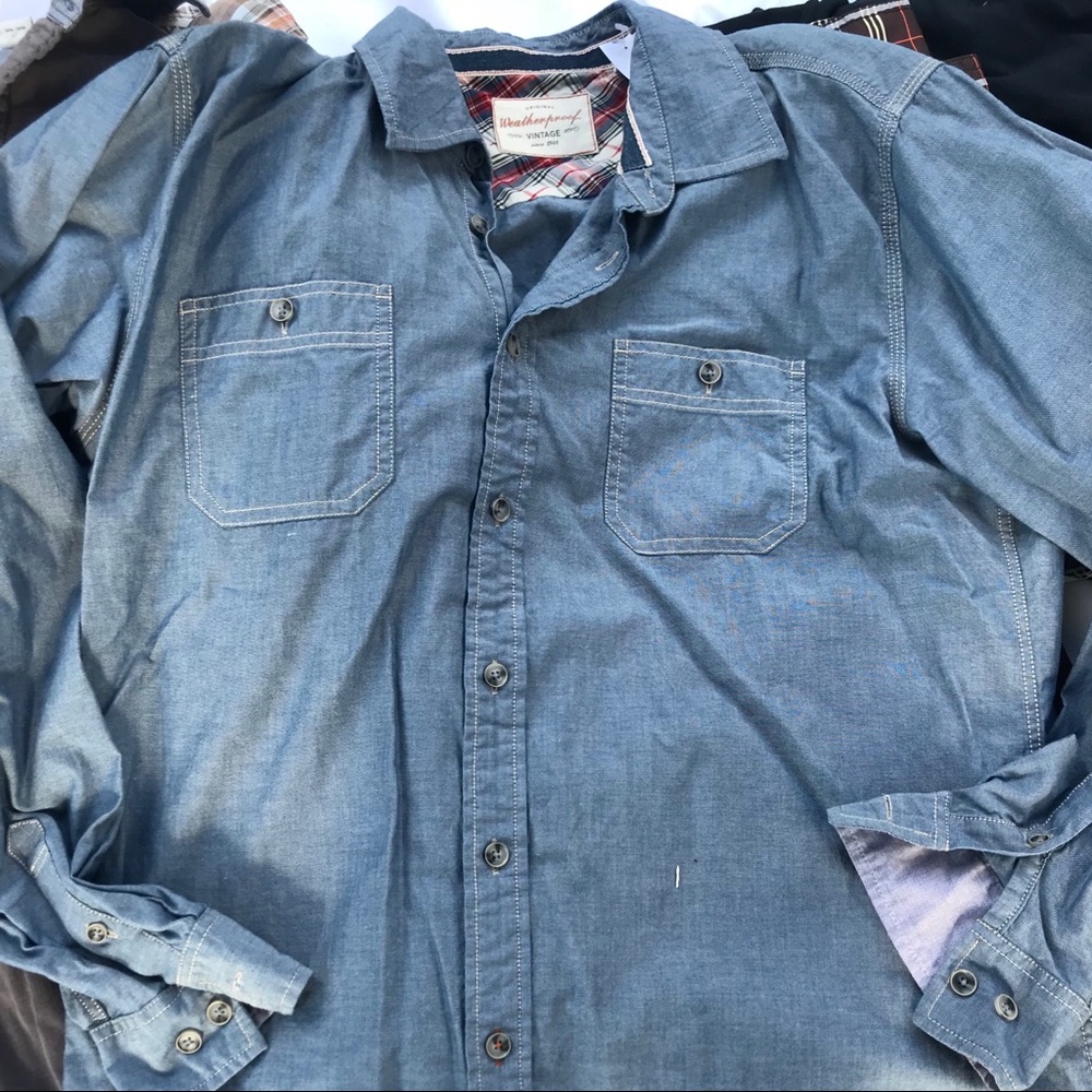 Weatherproof Vintage chambray button down - Sz XL